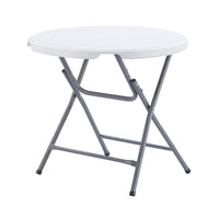 TygerClaw - Table pliante ronde antidérapante durable 32"-Surface ronde de 80 cm offre un espace de travail confortable pour plusieurs utilisateurs