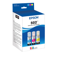 Epson - Bouteille d'encre T502 - Cyan/Magenta/Jaune-Impression de milliers de pages