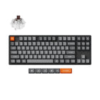 Keychron - Clavier mécanique sans fil K8 Max RGB - Échangeable à chaud - Commutateur marron - Disposition TKL - Noir-Connectivité exceptionnelle : Passez sans effort d'un appareil à l'autre grâce à la connexion sans fil 2,4 GHz ou Bluetooth 5.1, offrant des temps de réponse rapides et des capacités multitâches sur votre ordinateur, téléphone et tablette.
