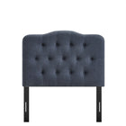 Modway - Annabel Mélange de lin premium Tête de lit jumelée, Denim-Assemblée requise