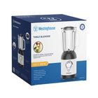 Westinghouse - Mixeur de table, Modern Touch, Blanc-6 lames en acier inoxydable pour une puissance de mélange maximale