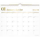 Cambridge - Calendrier mural mensuel WorkStyle 2026 - 11 7/8 po H x 14 7/8 po l - bilingue-Format des pages : 11 7/8 po H x 14 7/8 po l