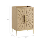 Modway - Awaken 24" Armoire à coiffeuse de salle de bain - Chêne-Rangement spacieux