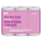 Perk - Papier hygiénique 2 épaisseurs - 242 feuilles par rouleau - 4 Paquets de 12 Rouleaux - 48 Rouleaux-Ultra doux et fort