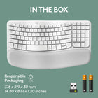 Logitech - Wave Keys for Mac, clavier ergonomique sans fil avec repose-poignets rembourré - Blanc-10