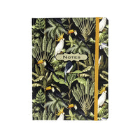 Hilroy - Journal Botannical Birds - 6 po x 8 po - 96 Feuilles-Couverture rigide résistante avec motif de jungle botanique 