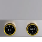 KUCHT KRH360-GL-C 36 po Hotte murale - avec commandes numériques - 900 CFM - Acier inoxydable/Or-Hotte de style professionnel équipée de 3 ventilateurs puissants jusqu’à 900 CFM, offrant plusieurs niveaux de débit d’air et captant la fumée et les odeurs de cuisson dans un fonctionnement silencieux