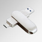 Staples - Tech Double Connecteur Clé USB 3.2 - 256 Go-Vitesses de données USB 3.2 de 1e génération