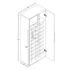 Prepac - Armoire à chaussures HangUps - noir-Fini noir