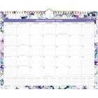 AT-A-GLANCE - Calendrier mural mensuel BADGE floral 2025 - 11 7/8 po H x 14 7/8 po l - bilingue-Format des pages : 11 7/8 po H x 14 7/8 po l