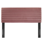 Modway - Tranquil Chenal Touffé Tête de lit King/King de Californie, Rose poussiéreuse-Rembourrage en mousse dense