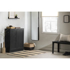 South Shore - Essence - Armoire de rangement avec 2 portes - Chêne noir-Une entrée bien pensée : compacte, cette armoire 2 portes comprend 3 vastes compartiments. Décorez sa surface d’un miroir et d’objets déco pour un résultat à couper le souffle.
