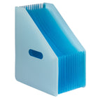 Staples - Chemise extensible verticale à 12 pochettes, format lettre, bleu-Les 12 pochettes permettent d’organiser et de classer les dossiers efficacement