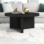 Hudson&Canal - Table basse ron Holm 32" L - Grain noir-Finition en grain noir aspect bois