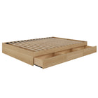 Nexera - Lit Queen tiroirs, Érable naturel-Peut être agencé avec une des têtes de lit queen Nexera afin de créer un lit complet. (vendues séparément)