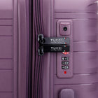 TUCCI - Bagage à main rigide Lussore 20 po - Violet-Intérieur Deluxe – Doublure organisée et de haute qualité. Un intérieur de luxe, entièrement doublé, avec plusieurs compartiments pour garder vos affaires bien rangées