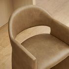 Modway - Talia 37 pouces Cuir végane Tabouret de comptoir - Grillé-Larges accoudoirs angulaires