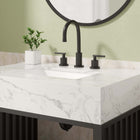 Modway - Gridiron 30" Vanette de salle de bain - Blanc Noir-Construction métallique