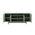 Manhattan Comfort - Buffet moderne Ella 180 cm - Vert sauge-Des bords lisses et arrondis ajoutent un charme moderne et améliorent la sécurité