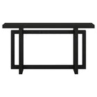 Hudson&Canal - Console Breslow 55" L - Grain noir-La table est fabriquée à partir de matériaux MDF de haute qualité et durables