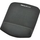 Fellowes - Tapis de souris repose-poignets Plush Touch - graphite-Nouvelle technologie innovatrice FoamFusion qui fournit une douceur et un confort supérieurs pour aider à soulager la tension au poignet