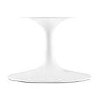 Modway - Lippa Rond de 36 po Faux marbre Table basse - Blanc Noir-6