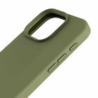 Blu Element - Coque Silicone avec MagSafe pour iPhone 16 Pro Max - Vert olive-Doublure en microfibre pour éviter les rayures