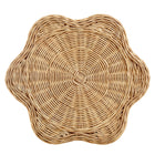 Modway - Erika Festonné Rotin naturel Table d’appoint - Naturel-Fait aussi office de tabouret