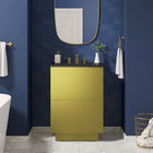 Modway - Quantum 24" Vanette de salle de bain - Or noir-MDF Construction