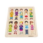 Beleduc - Puzzle pour enfants assortir et mélanger - Ensemble de 31-Peut également être utilisé avec Match & Mix Fantasy