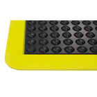 Edgewood - Tapis à Bulles Sûreté Anti-Fatigue Léger Avec Formes de Dôme - 3 pi l x 4 pi L x 5/8 po P - Noir/Jaune-Caoutchouc
