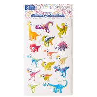 Merangue - Pack d'autocollants - Dinosaures - 120 autocollants/paquet-Comprend 8 planches d'autocollants de dinosaures (120 autocollants/paquet)