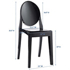 Modway - Casper Restauration Fauteuil d’appoint - Noir-Moulage par injection