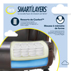 Serta® - Fauteuil de luxe SmartLayers™ Hensley Big & Tall, brun-Dimensions hors tout : 46,25 - 49,25 H x 28,75 po L x 34 po P