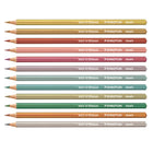 Staedtler - Crayons de couleurs metallisees, couleurs assorties, paquet de 12-12 couleurs assorties et metallisees
