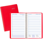 Staples - Agenda quotidien 2025 - 8 po H x 4 7/8 po L - Couleurs Assorties - Bilingue-Reliure à spirale double