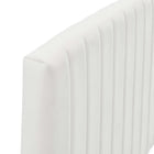 Modway - Rebecca Performance Velvet Tête de lit complète / Queen, Blanc-Tissu résistant aux taches durable