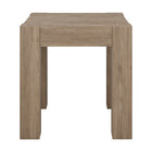 Hudson&Canal - Table d'appoint carrée Langston 22 po de largeur - Chêne gris vieilli-La table est fabriquée à partir de matériaux MDF de haute qualité et durables