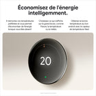 Google - Nest Learning Thermostat (4th gen) avec capteur de température Nest (2e génération) - Noir Volcanique Lustré-Pour économiser de l'énergie, la Ventilation intelligente fait pénétrer de l'air extérieur lorsqu'il est de bonne qualité et qu'il offre une efficacité optimale, comme lorsque les températures sont modérées