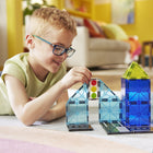 Magna-Tiles - Ensemble de construction magnétique Patrouille policière 20 pièces-Axé sur le développement: Encourage les enfants à apprendre par le jeu, en découvrant les causes et les effets et d’autres principes logiques, tout en favorisant le développement de la coordination œil-main et de la motricité fine