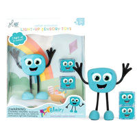 Glo Pals - Jouet sensoriel lumineux - Blair-Comprend 2 cubes lumineux fabriqués à partir de plastique 100 % recyclé