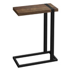 Monarch Specialties - 2853 Table D'Appoint - Faux Bois Brun/Metal Noir-1