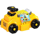 MEGA Bloks - CAT Véhicule porteur et construction-Déplacez et poussez les blocs en utilisant la charrue avant.