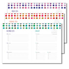 Sellers Publishing - Agenda sur 17 mois à couverture rigide High Note 2026 - Frais et colouré-Couverture flexible, durable et résistante aux éraflures, ornées de feuilles argentées