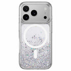 SwitchEasy - Étui Starfield 3D MagSafe Transparent pour iPhone 17 Pro - Transparent-Effet visuel éblouissant : utilise la technologie de colle sous vide, une feuille d'argent et une poudre brillante pour créer un effet visuel dimensionnel 3D