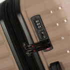 Air Canada - Jasper Valise de Cabine Rigide Pivotante de 20 po - Champagne-Poignée de chariot rétractable verrouillable à bouton-poussoir