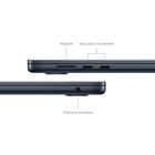 Apple - Portatif MacBook Air 15,3 po, M3, SSD 256 Go, Mémoire unifiée 16 Go, Minuit, Français-Image nette, son limpide: La caméra HD 1080p, les trois micros et les six haut-parleurs avec Audio spatial vous offrent un son et une image incroyables.