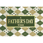 Rosedale Gold - Cartes De souhaits Fête des Pères / Enveloppes - 5-1/2 po x 8 po - À carreaux - Paquet de 6-Cartes de souhaits qualité boutique