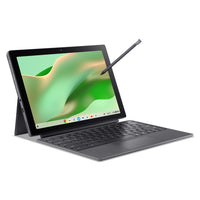 Acer - Chromebook Tab 311 écran tactile 10,95 po avec 3 mois d'abonnement à Google AI Pro - MediaTek 8186 - 128 Go eMMC - 8 Go de RAM - ChromeOS - Argent-Écran parfait : Rehaussez votre expérience numérique avec notre Chromebook détachable. Profitez d’images nettes sur l’écran IPS 16:10 de 10,95 po avec résolution WUXGA (1920 x 1200), capturez des moments époustouflants avec les caméras avant de 2 Mpx et arrière à mise au point automatique de 5 Mpx, et restez en contact avec vos amis et votre famille