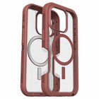 OtterBox - Coque Defender XT transparente pour iPhone 16 Pro - Rouge brique-La conception protectrice à double couche maintient le téléphone bien en place grâce à un cadre ajusté par pression